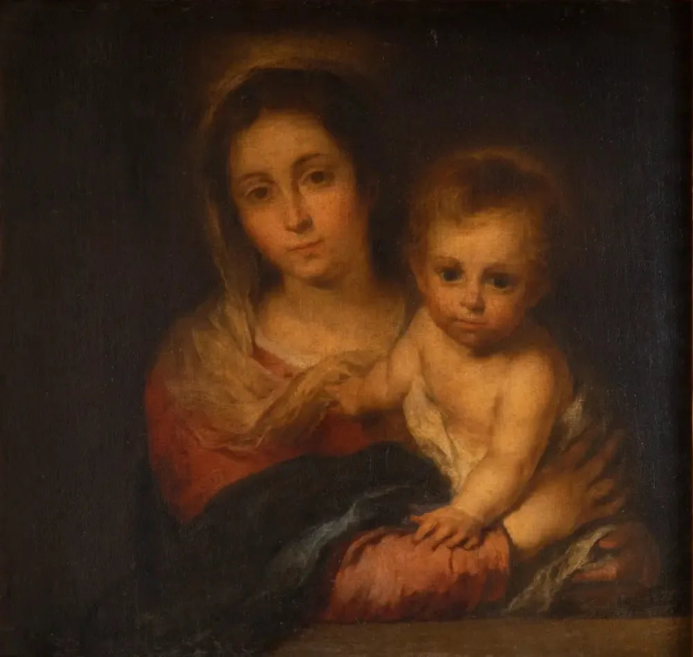 Vierge de la Servilleta - Bartolomé Esteban Murillo image 1 copie peinte à la main à l’huile