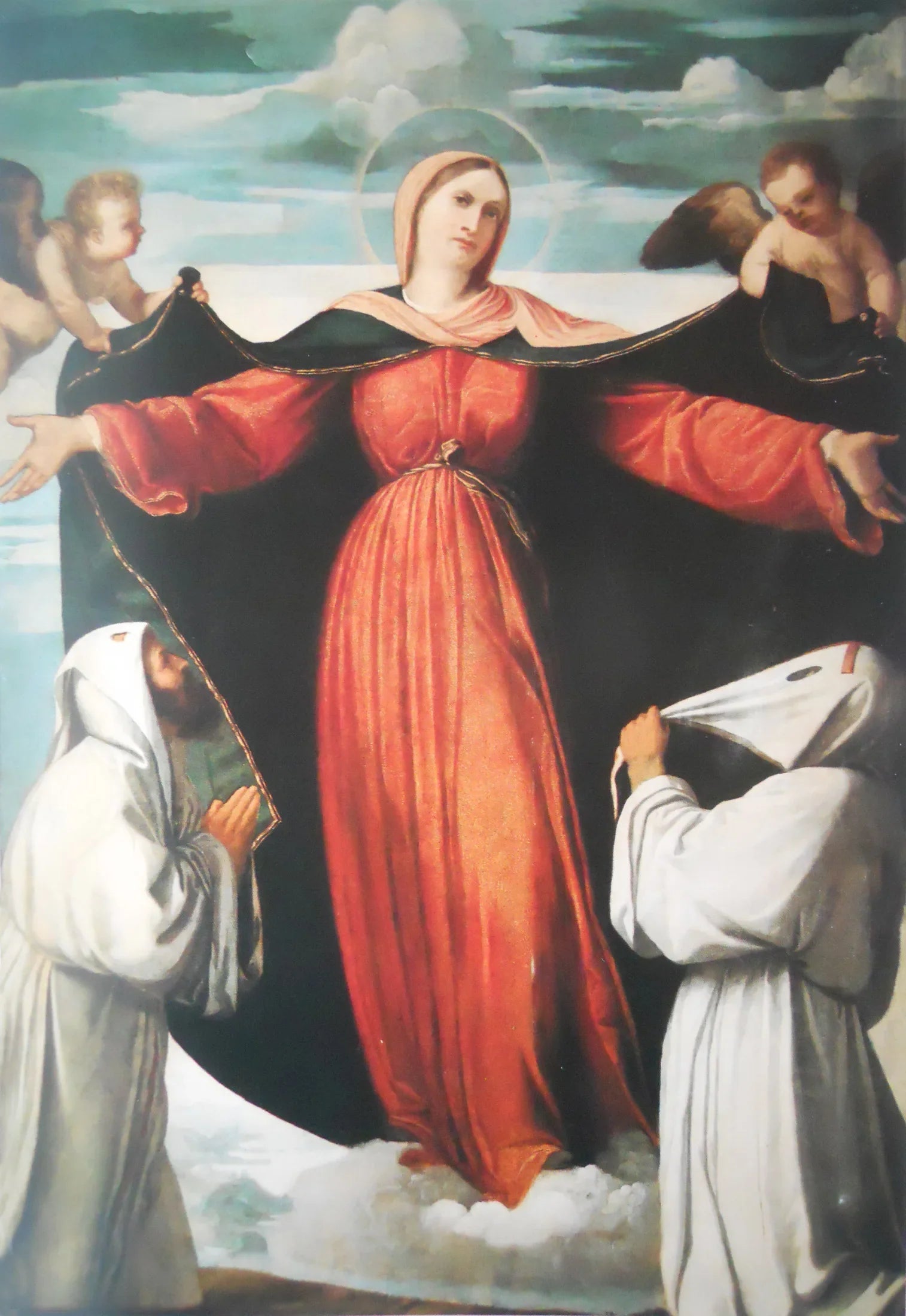 Vierge de miséricorde - Alessandro Bonvicino image 1 copie peinte à la main à l’huile