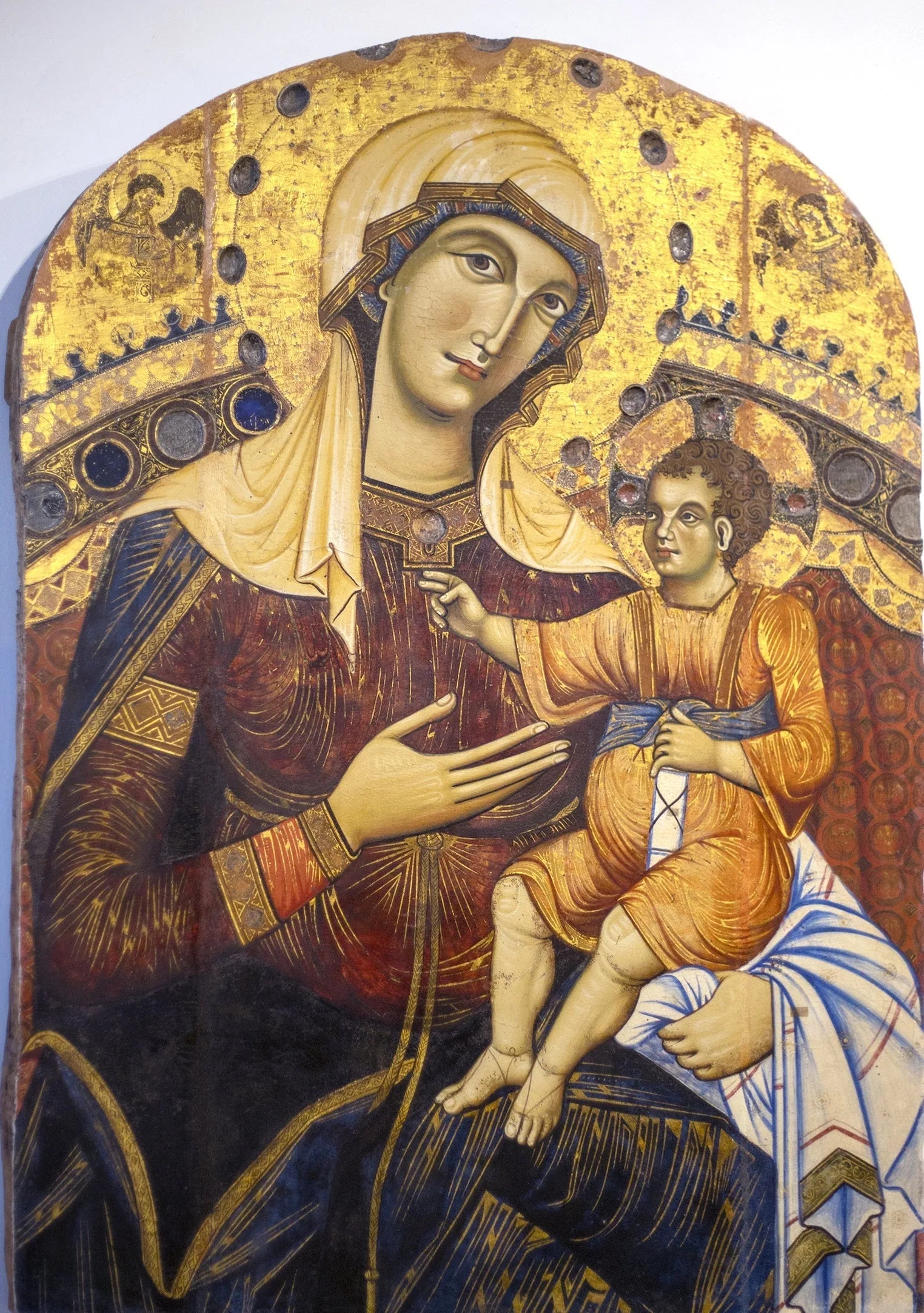 Vierge de saint Bernardin - Guido da Siena image 1 copie peinte à la main à l’huile