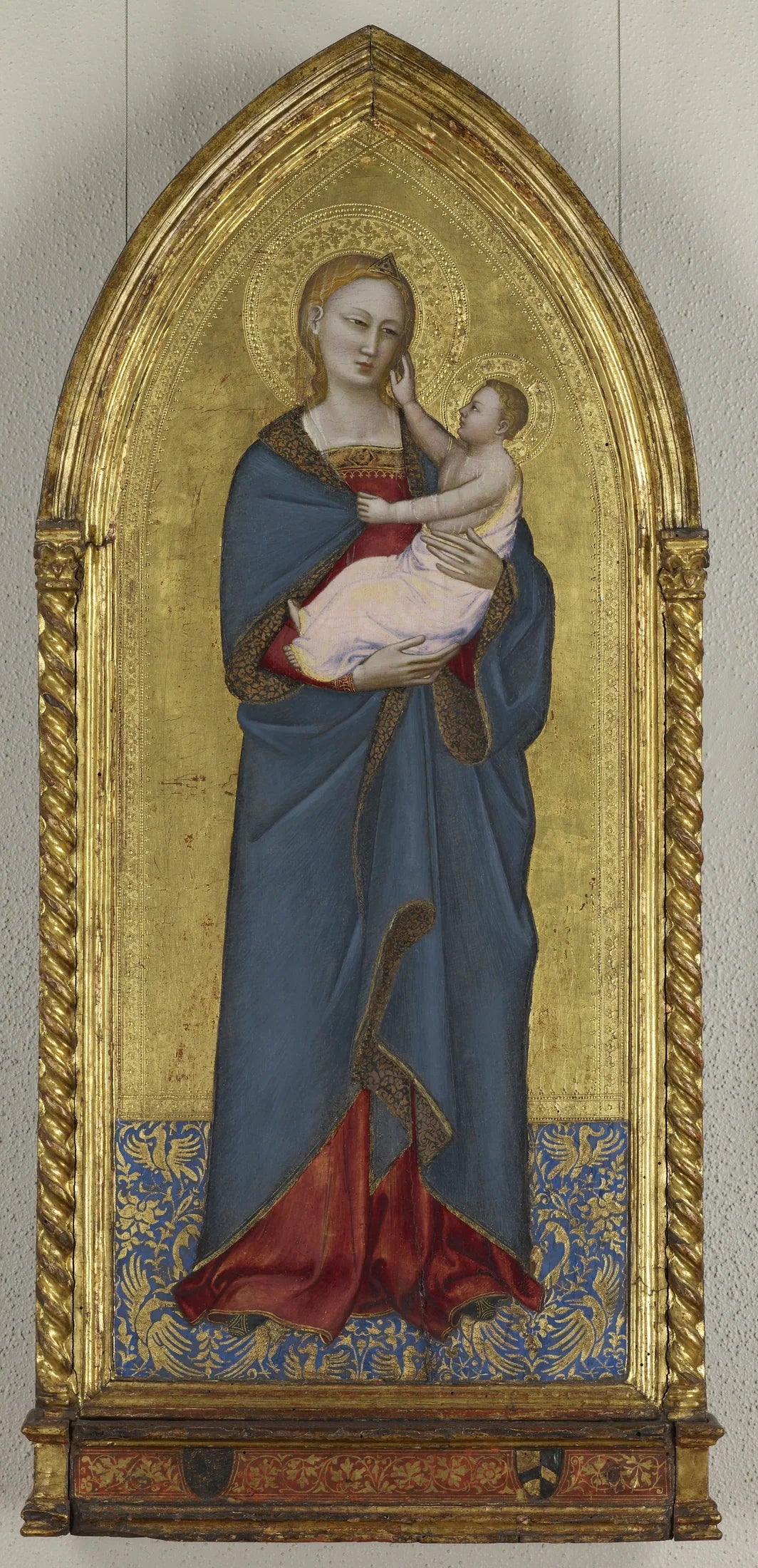 Vierge debout avec l'Enfant - Nardo di Cione image 1 reproduction artisanale de tableau