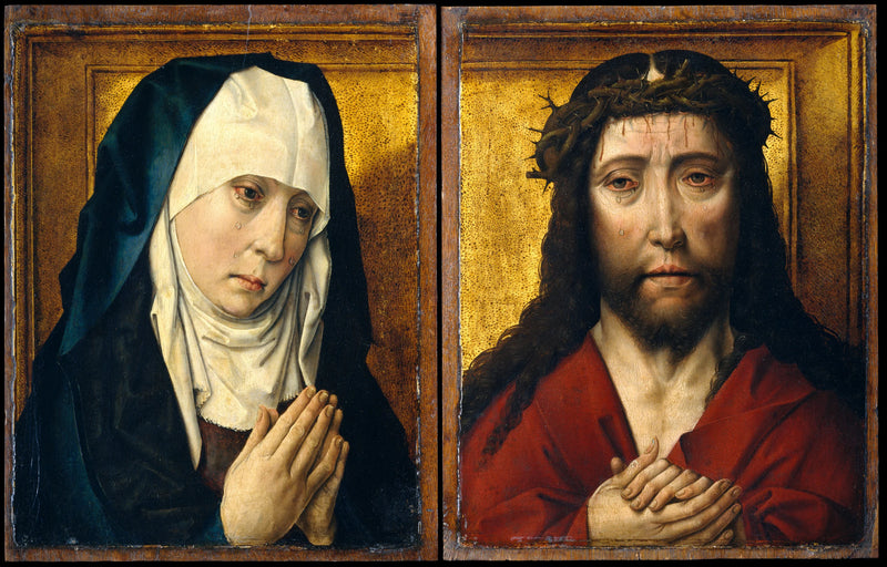 La Vierge de douleur ; Le Christ couronné d'épines - Dieric Bouts