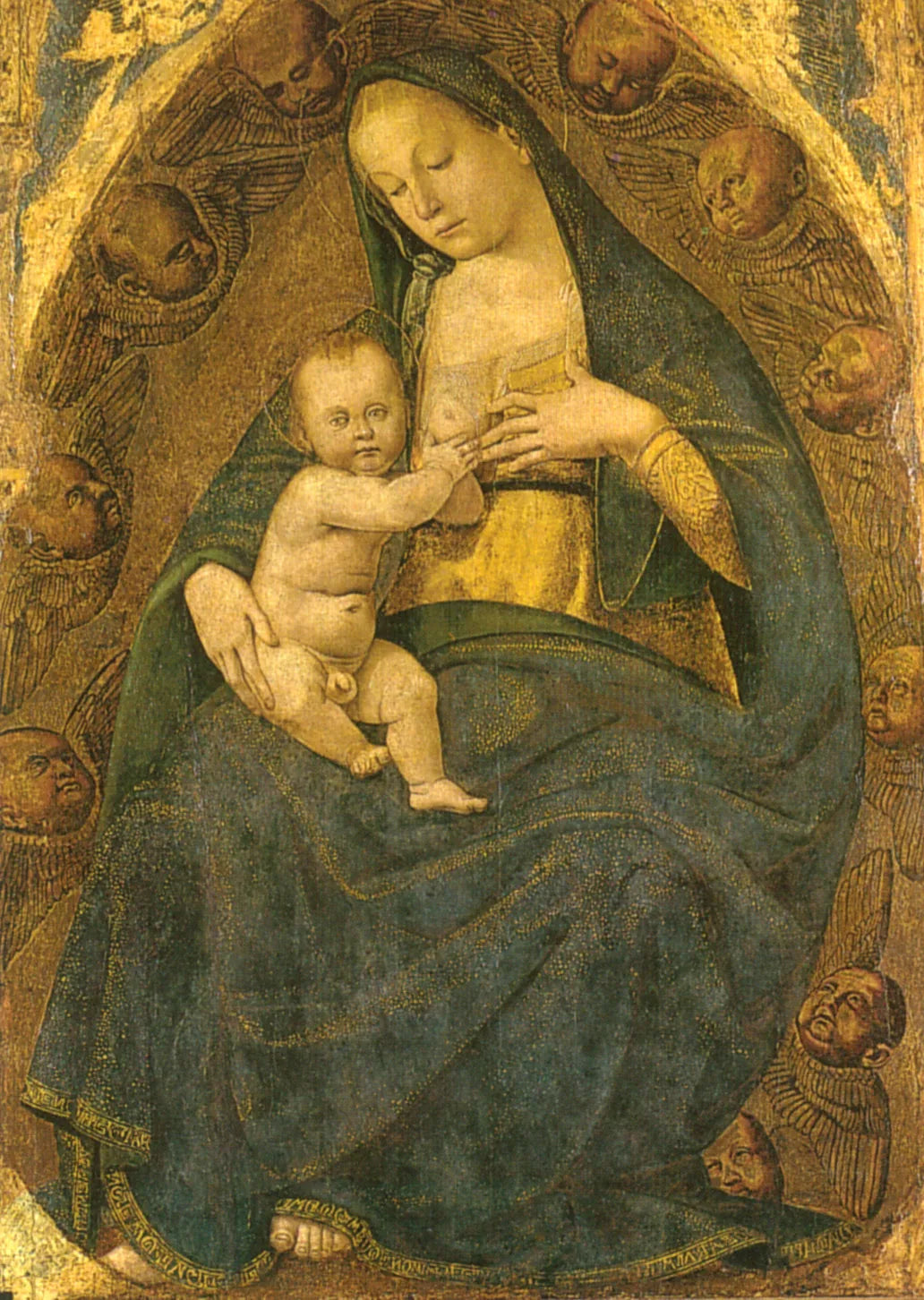Vierge du lait en gloire - Luca Signorelli image 1 copie peinte à la main à l’huile