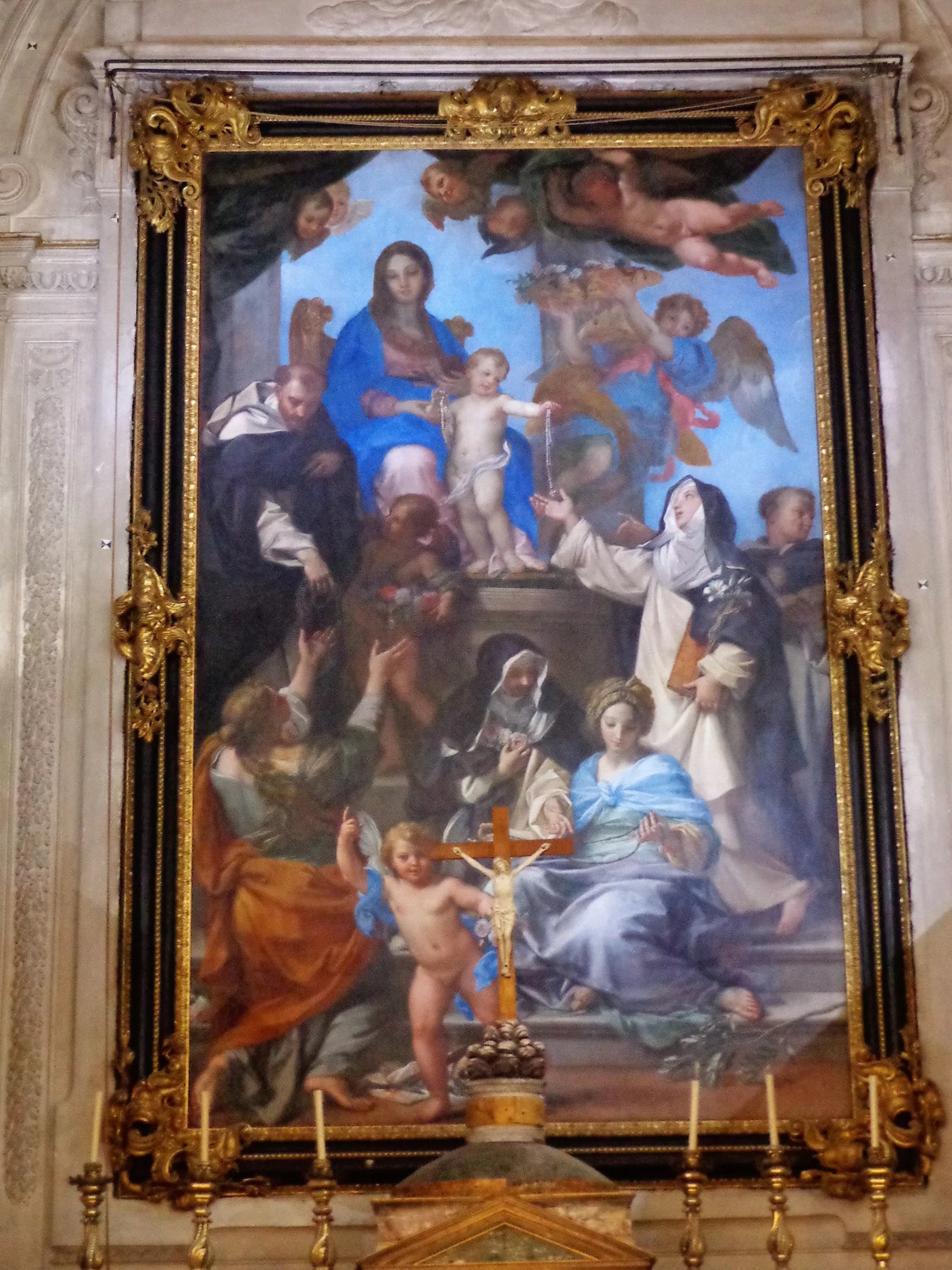 Vierge du Rosaire - Carlo Maratta image 1 reproduction d’œuvre d’art à l’huile