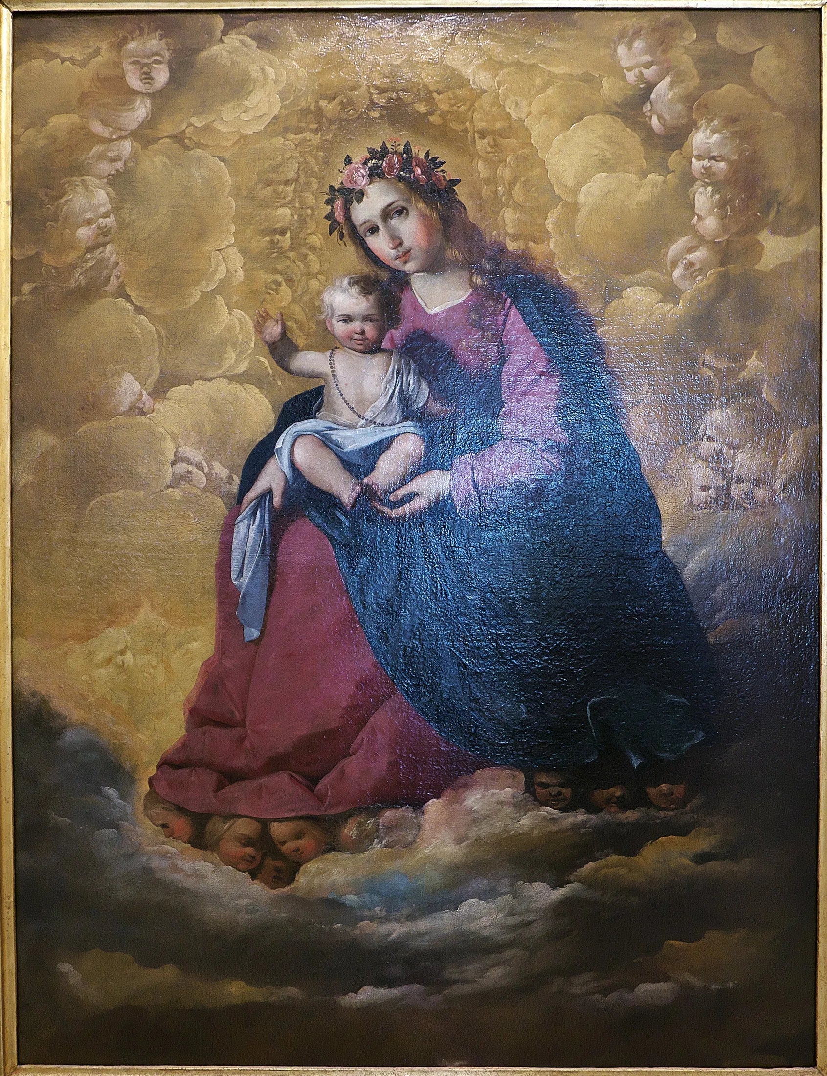 Vierge du Rosaire - Francisco de Zurbarán image 1 copie de tableau peinte à la main