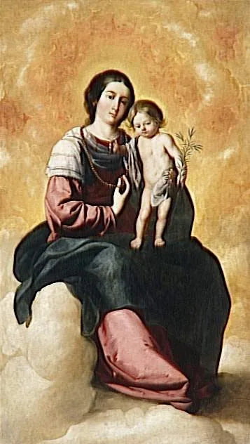 Vierge du Rosaire - Francisco de Zurbarán image 1 tableau peint à l’huile sur toile