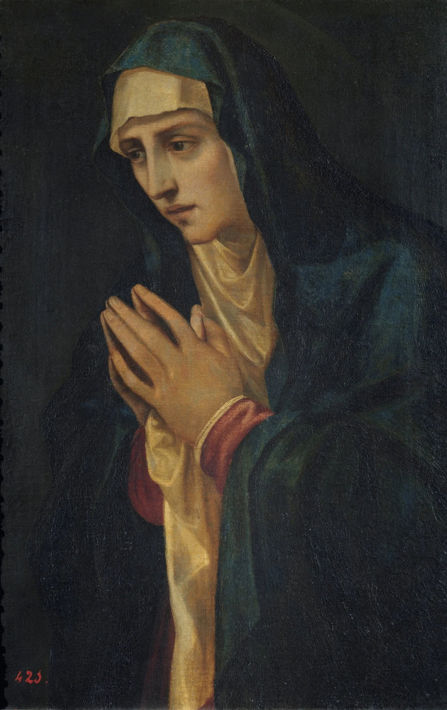 La Vierge en contemplation - Artiste inconnu