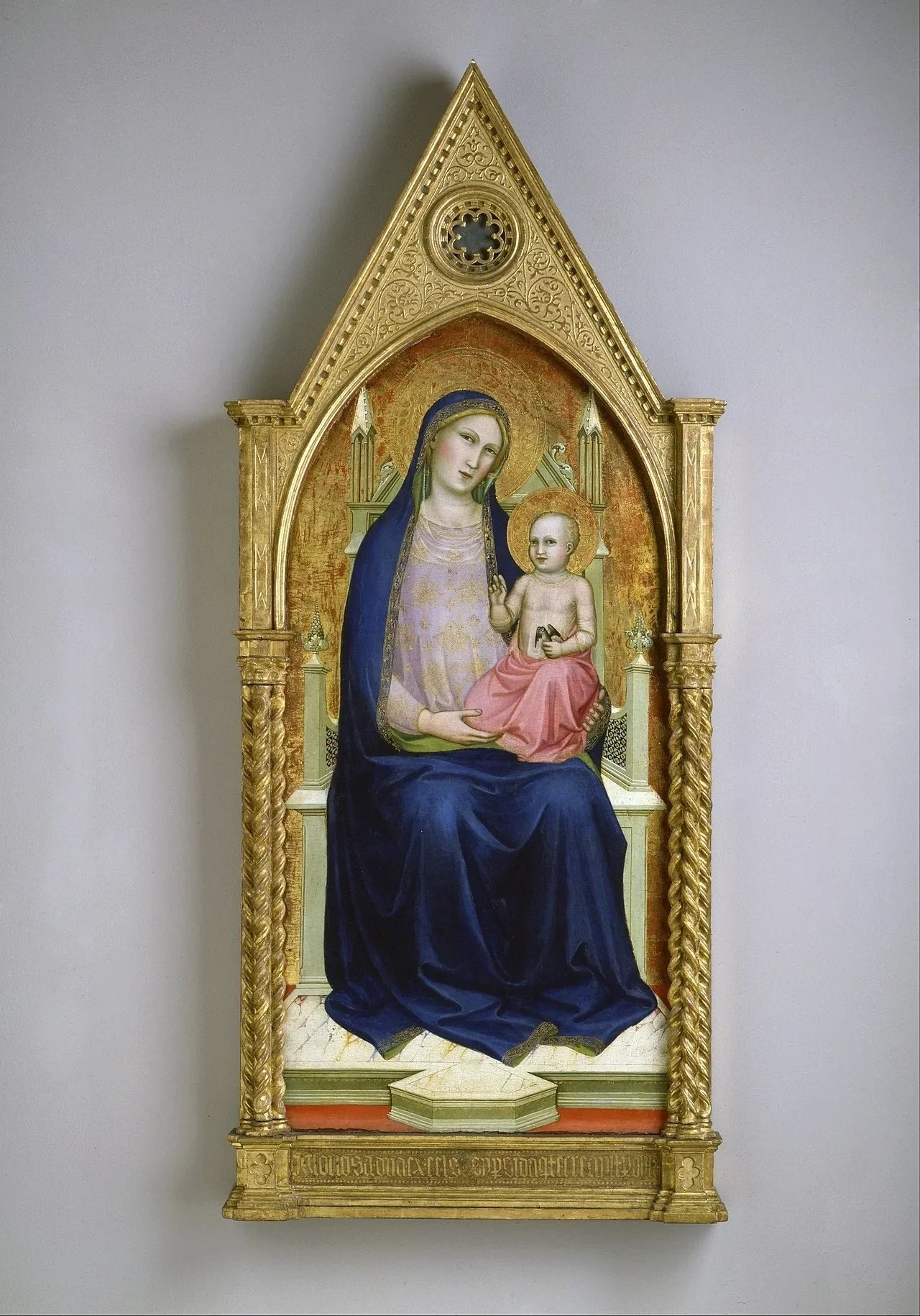 Vierge en majesté (extrait d'un retable en dix parties) - Lorenzo Monaco image 1 copie de tableau peinte à la main