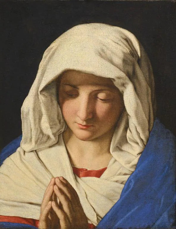 Vierge en prière - Giovanni Battista Salvi image 1 copie peinte à la main à l’huile