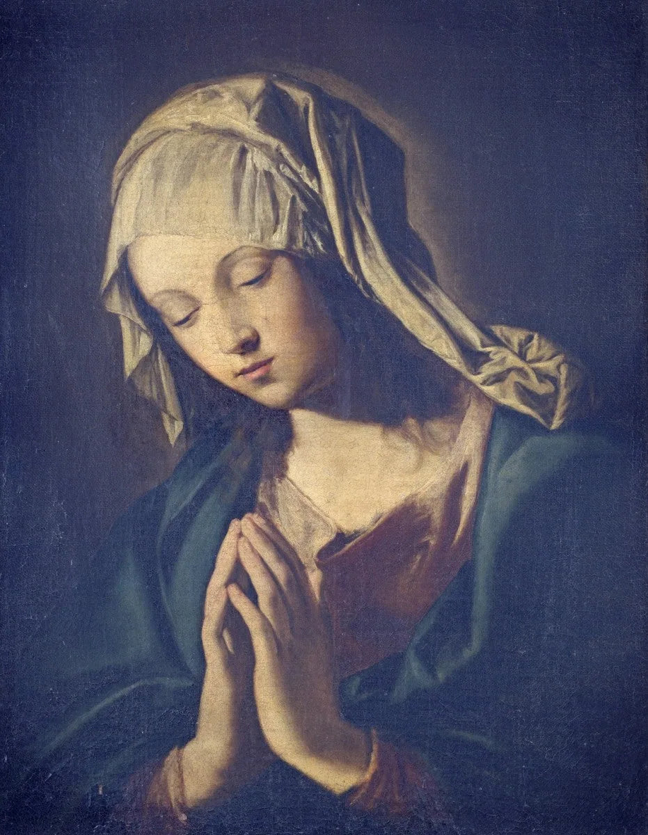 Vierge en prière - Giovanni Battista Salvi image 1 copie de tableau peinte à la main