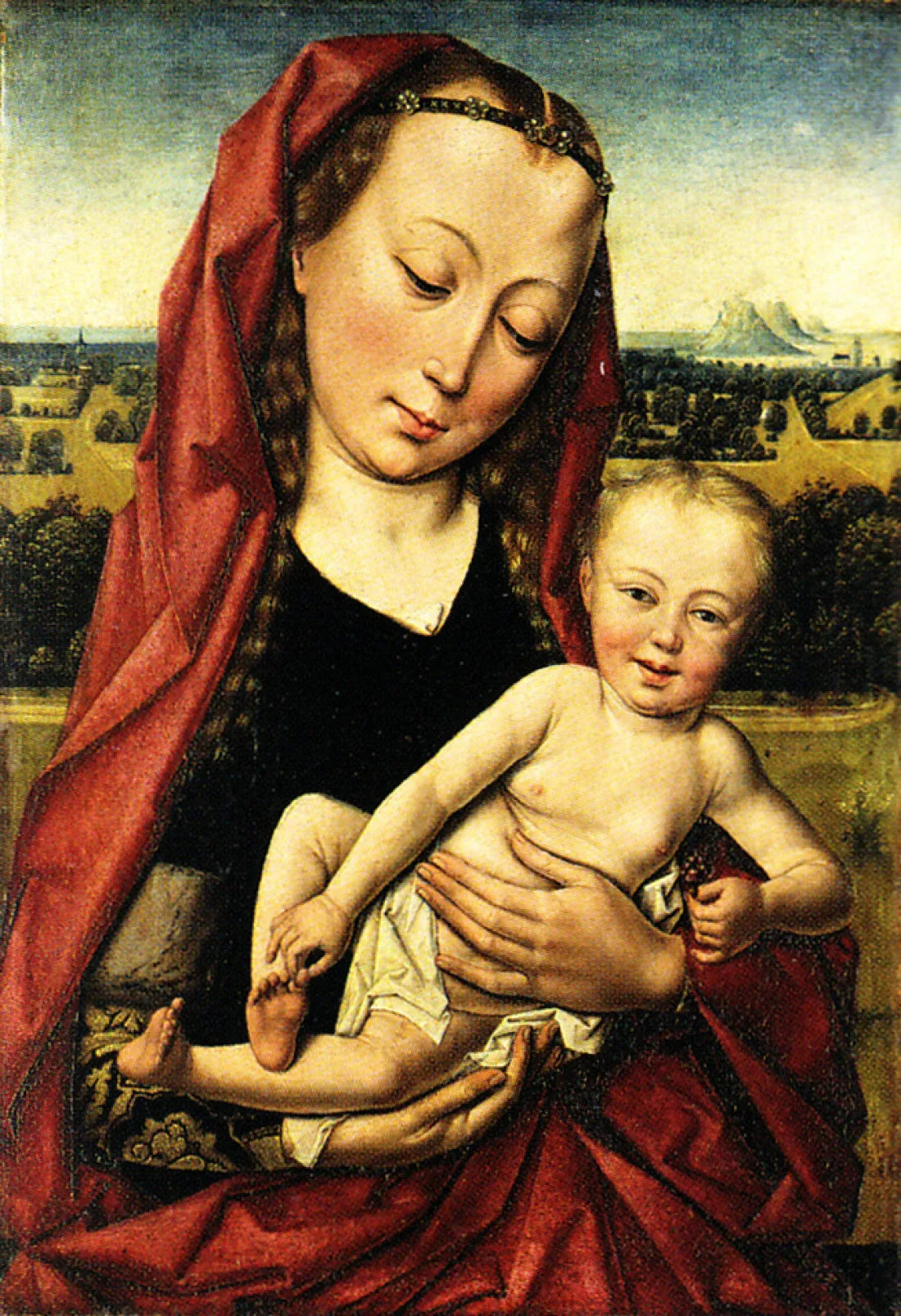 Vierge enceinte - Dirk Bouts image 1 reproduction de peinture à l’huile