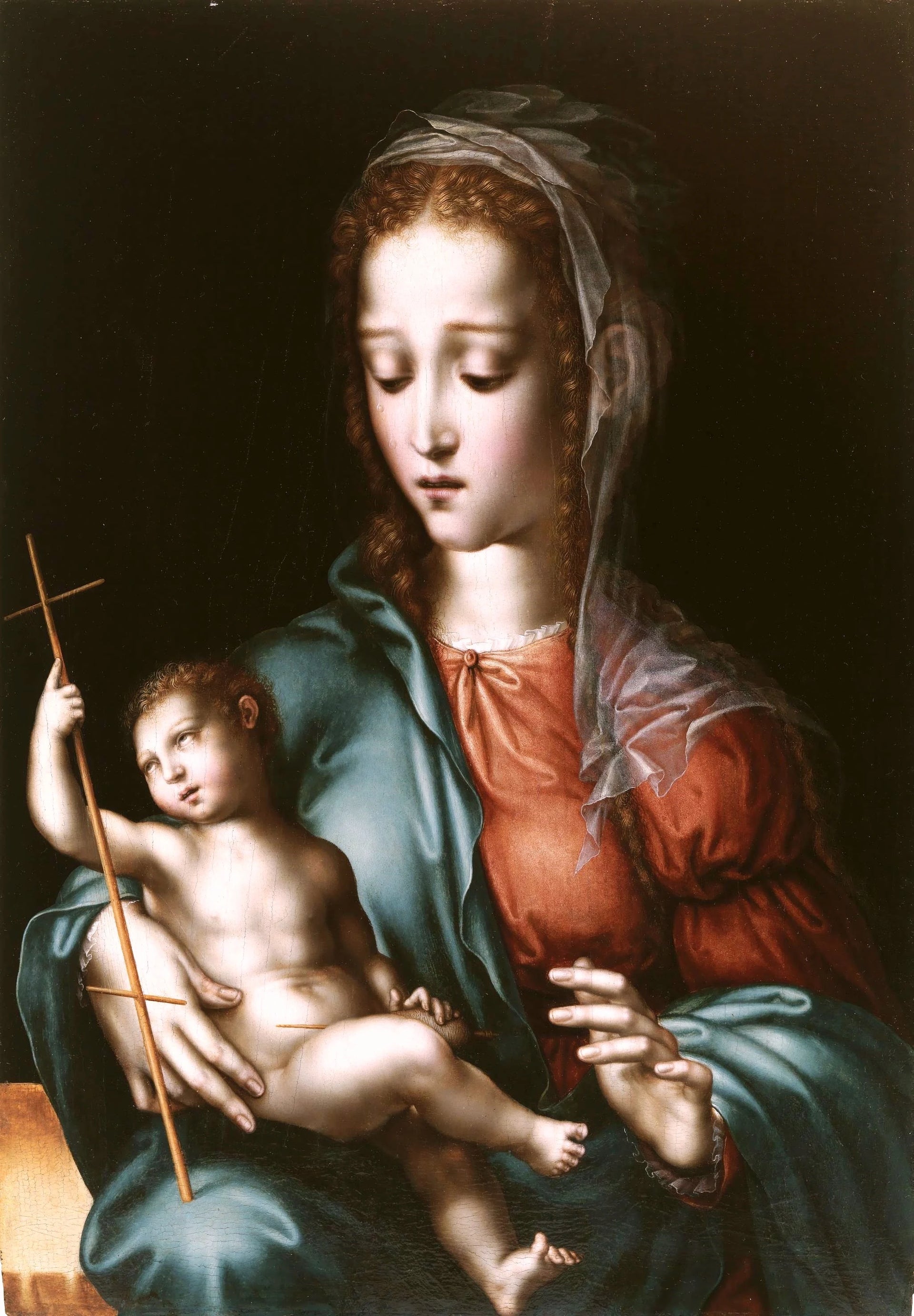 La Vierge à l'Enfant au fuseau - Luis de Morales