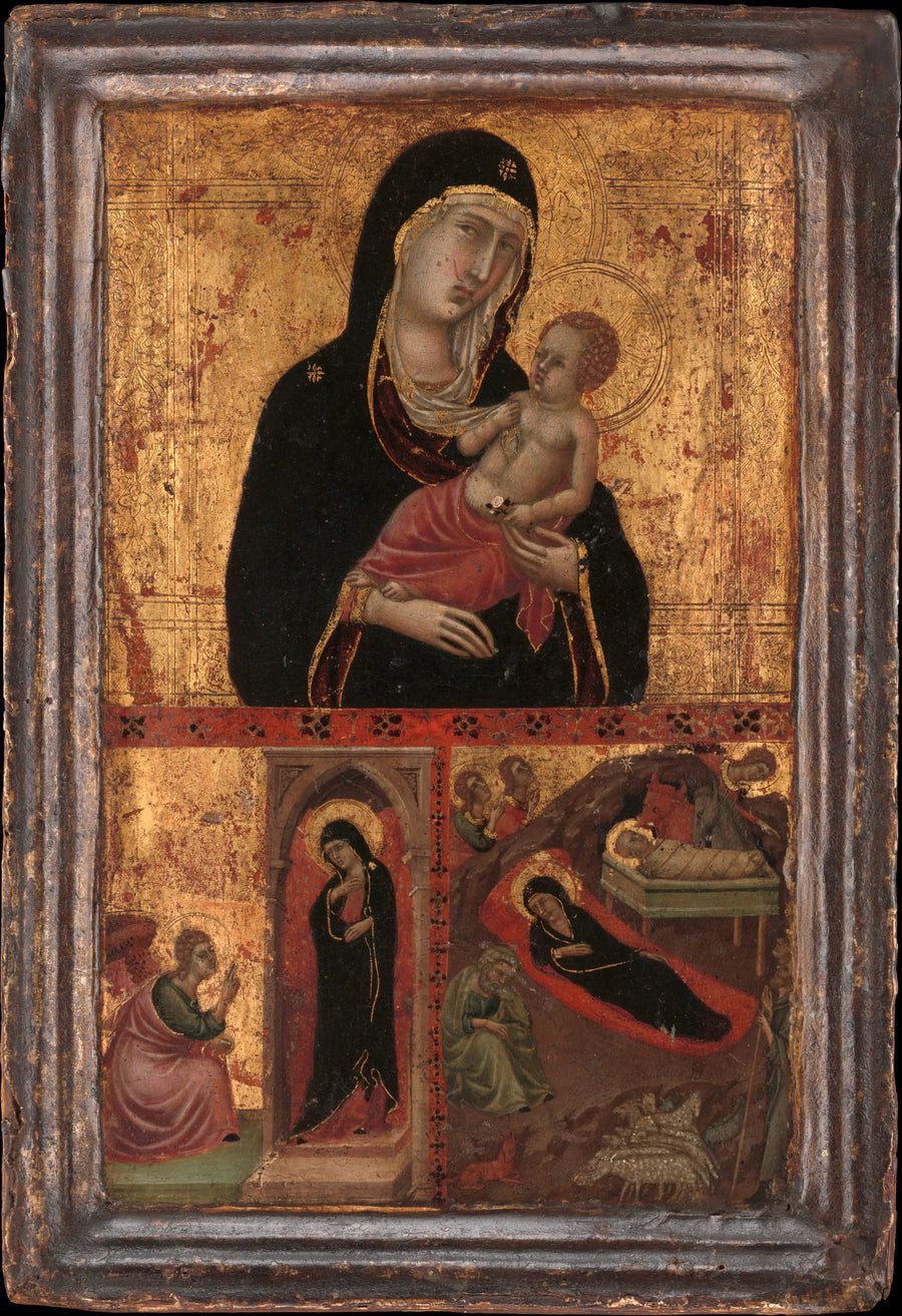 Vierge à l'Enfant avec l'Annonciation et la Nativité - Goodhart Ducciesque Master