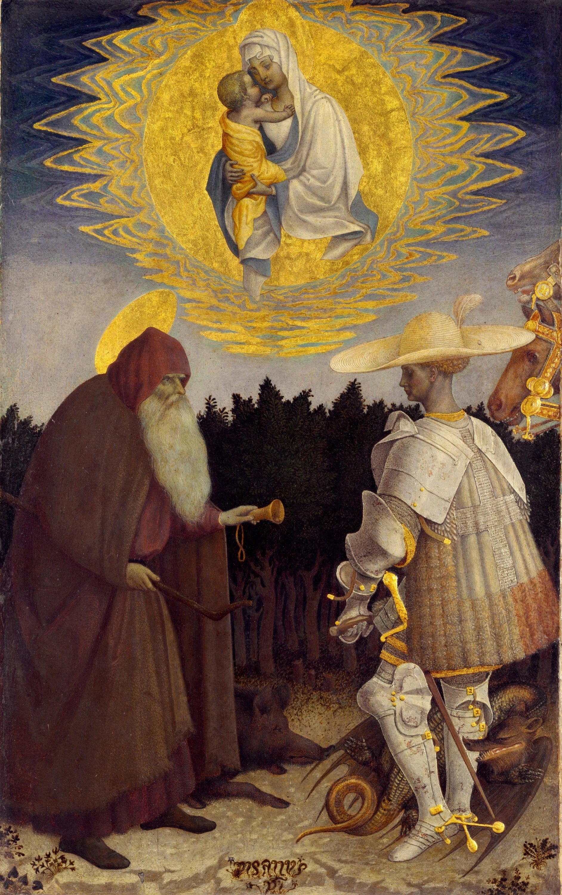 Vierge à l'Enfant avec deux saints - Pisanello
