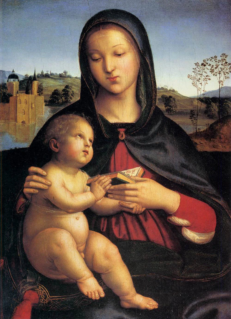 Vierge à l'Enfant avec le livre - Raphaël Sanzio