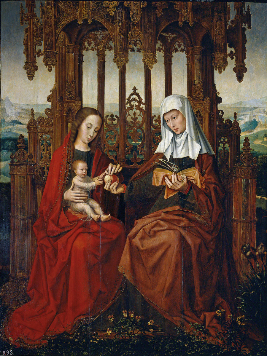 La Vierge à l'Enfant avec Sainte Anne - Ambrosius Benson