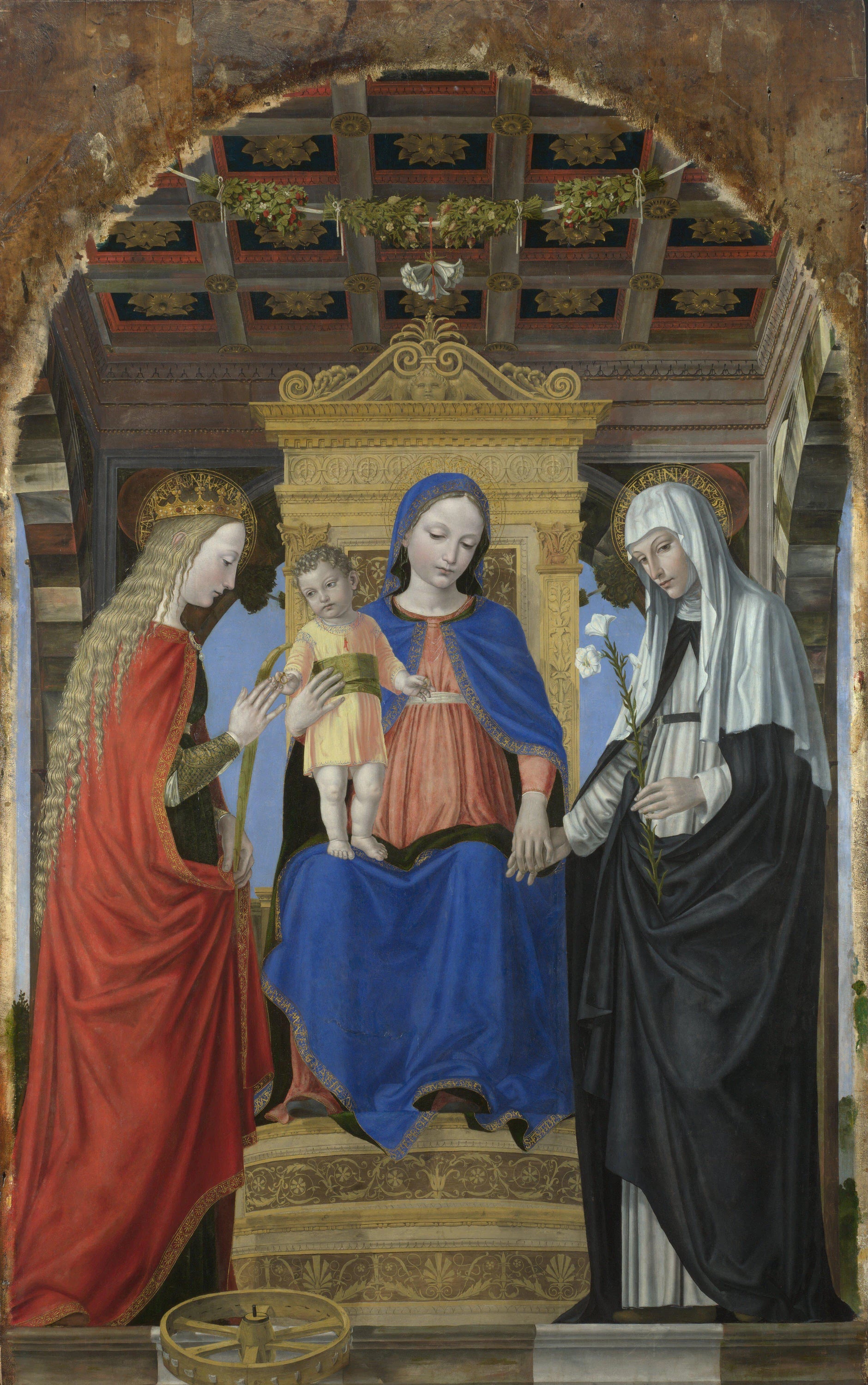 La Vierge à l'Enfant avec les saints - Ambrogio Borgognone