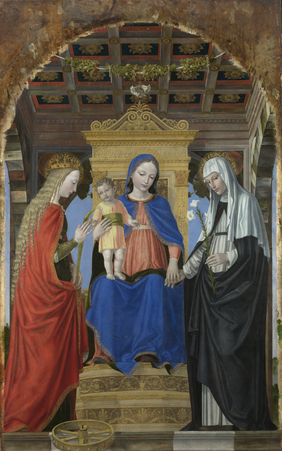 La Vierge à l'Enfant avec les saints - Ambrogio Borgognone