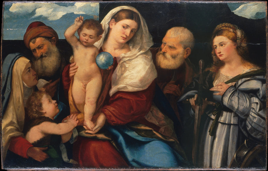Vierge à l'Enfant avec des saints - Bonifacio de' Pitati (Bonifacio Veronese)