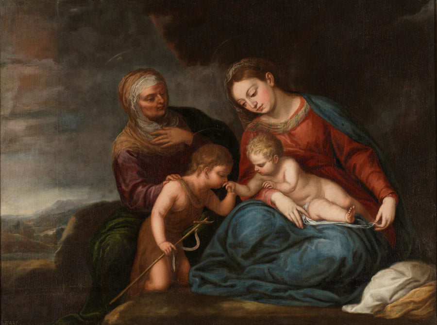 La Vierge à l'Enfant avec les saints Elisabeth et Jean - Pedro Atanasio Bocanegra
