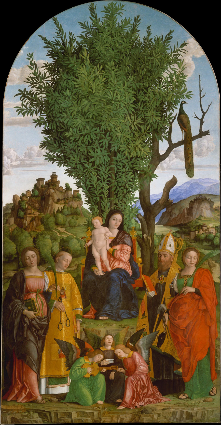 Vierge à l'Enfant avec des saints - Girolamo dai Libri