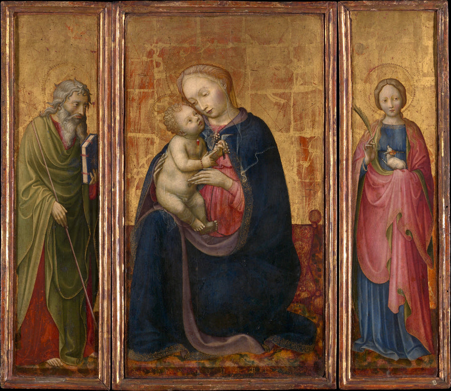 Vierge à l'Enfant avec les saints Philippe et Agnès - Donato de' Bardi