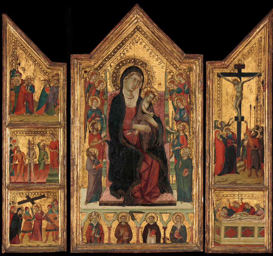Vierge à l'Enfant en majesté - Master of Monte Oliveto