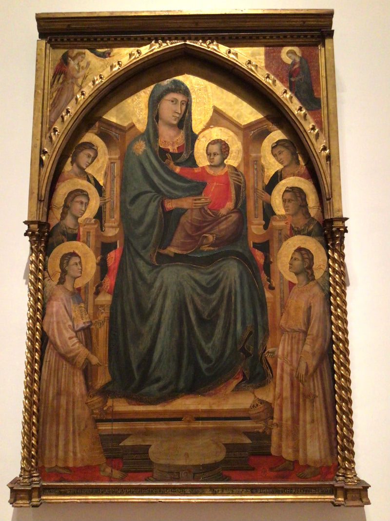 La Vierge à l'Enfant en trône avec six anges - Maestro della Santa Cecilia