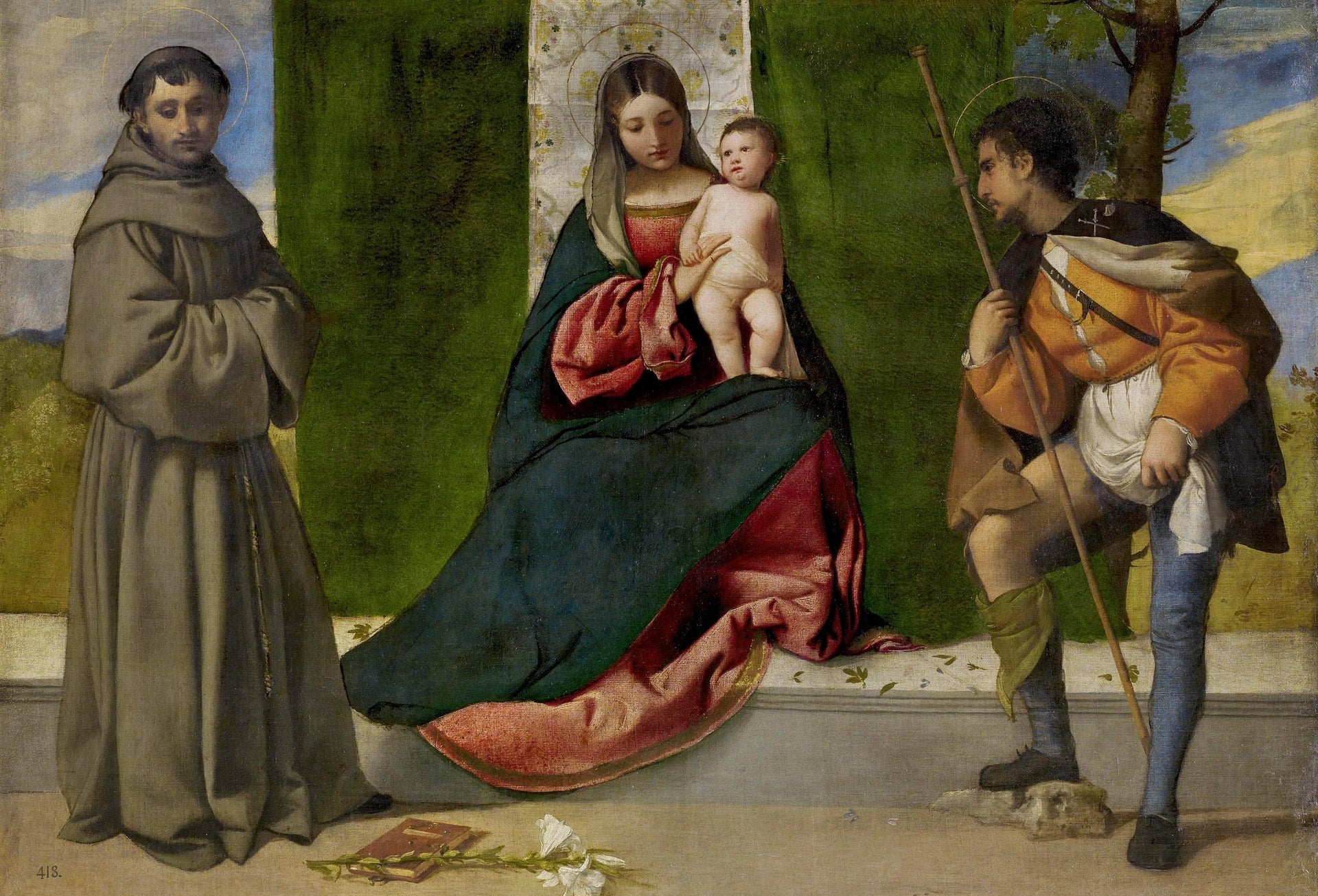La Vierge à l'Enfant entre saint Antoine de Padoue et saint Roch - Titien