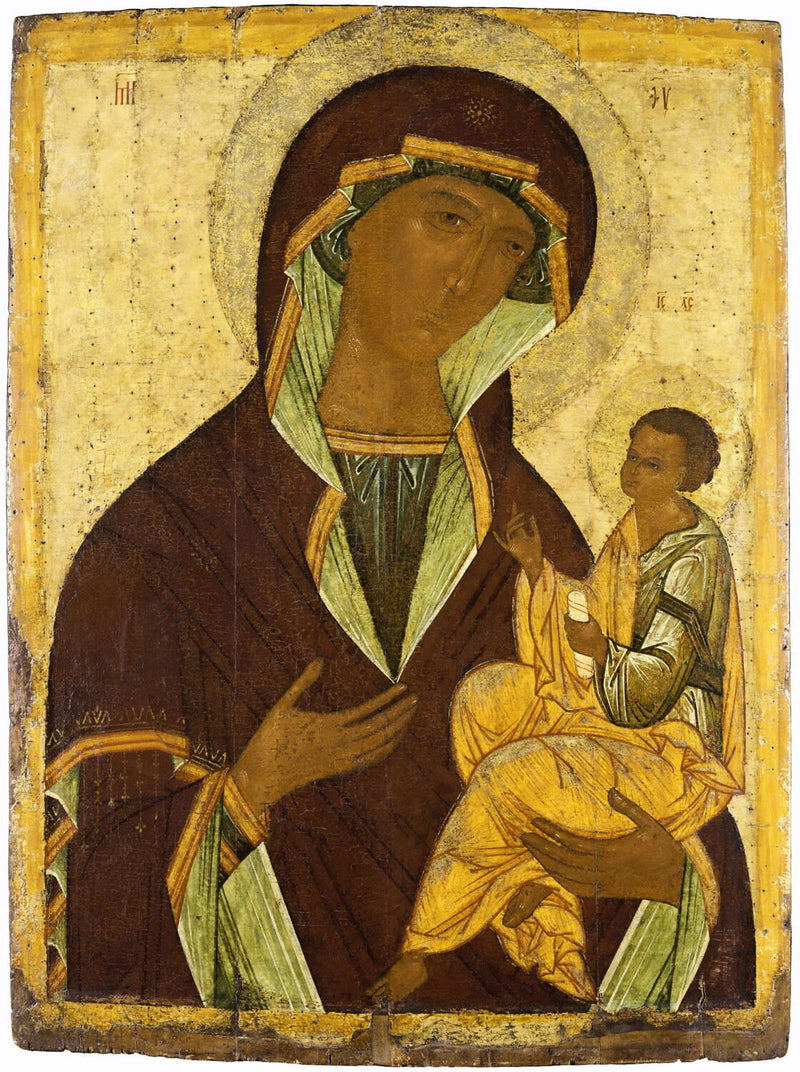 Vierge à l'Enfant géorgienne (Gruzinskaja) - Artiste inconnu du Louvre