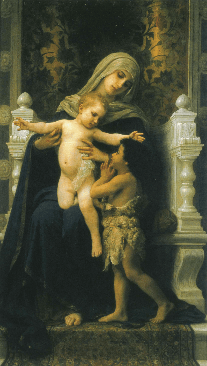 La Vierge à l’Enfant avec saint Jean-Baptiste (1881) - Bouguereau