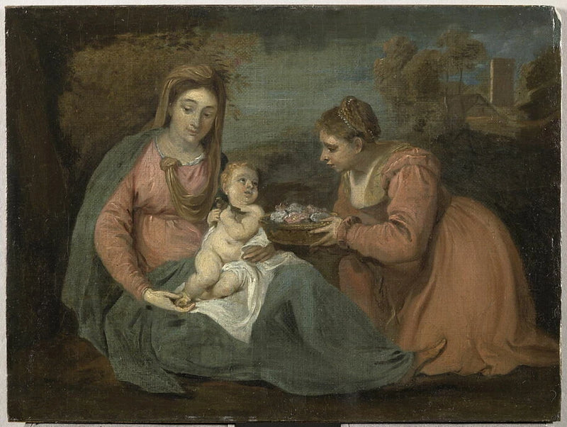 La Vierge, l'Enfant Jésus et sainte Dorothée - David II Teniers