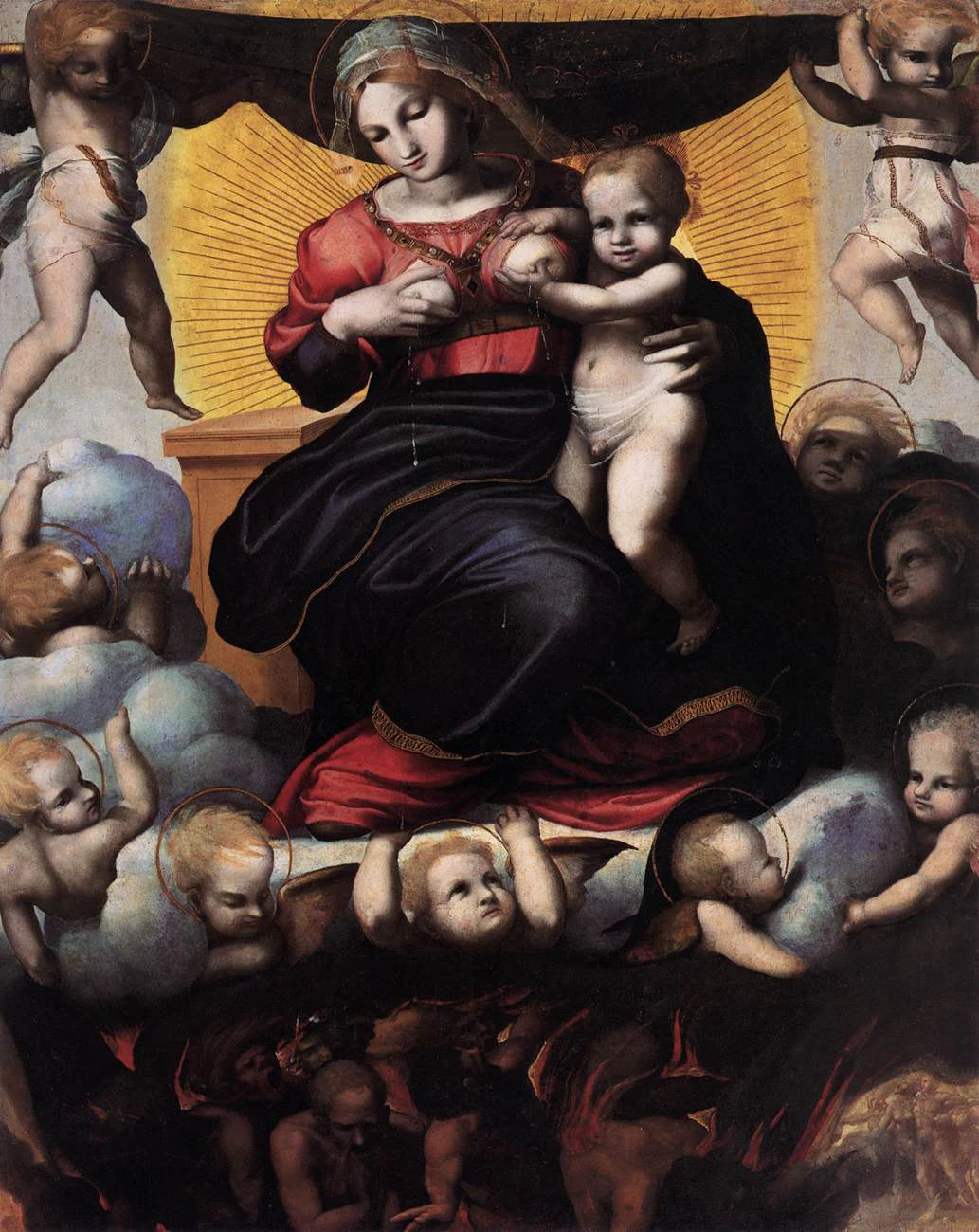 La Vierge et les âmes au Purgatoire - Pedro Machuca