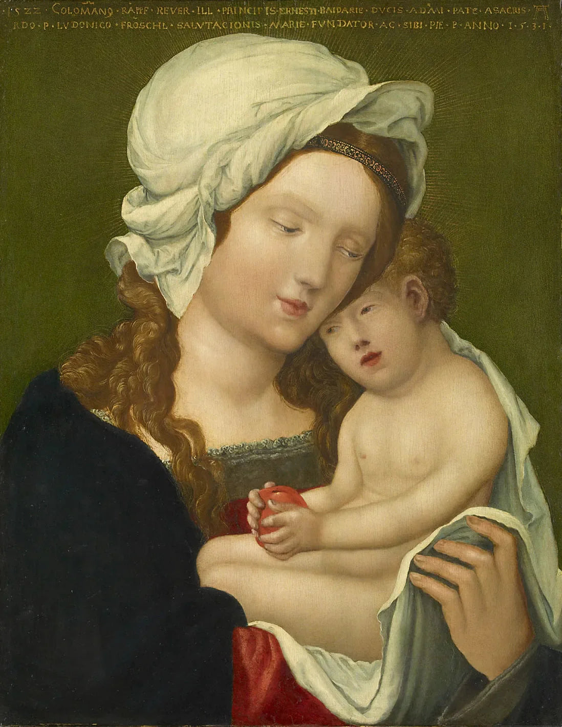 Vierge et enfant - Albrecht Altdorfer image 1 reproduction artisanale de tableau