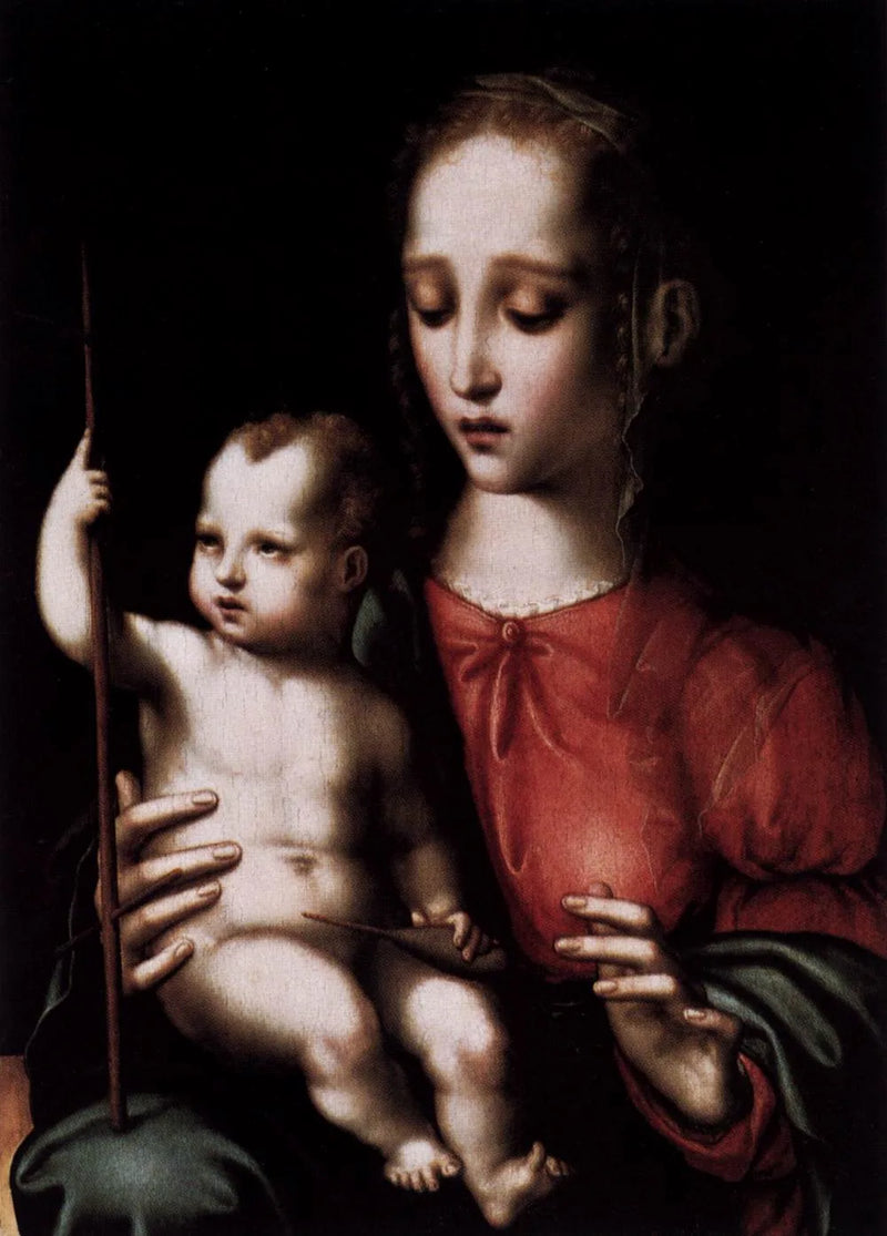 Vierge et Enfant avec un fuseau - Luis de Morales