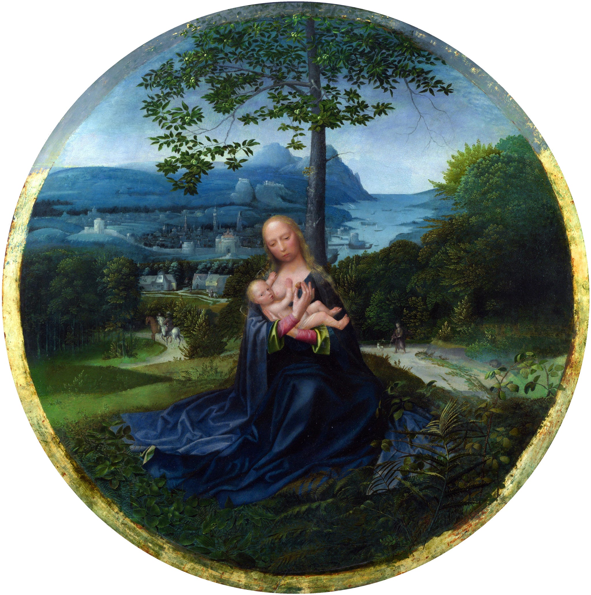 La Vierge et l'Enfant dans un paysage - Albert Cornelis