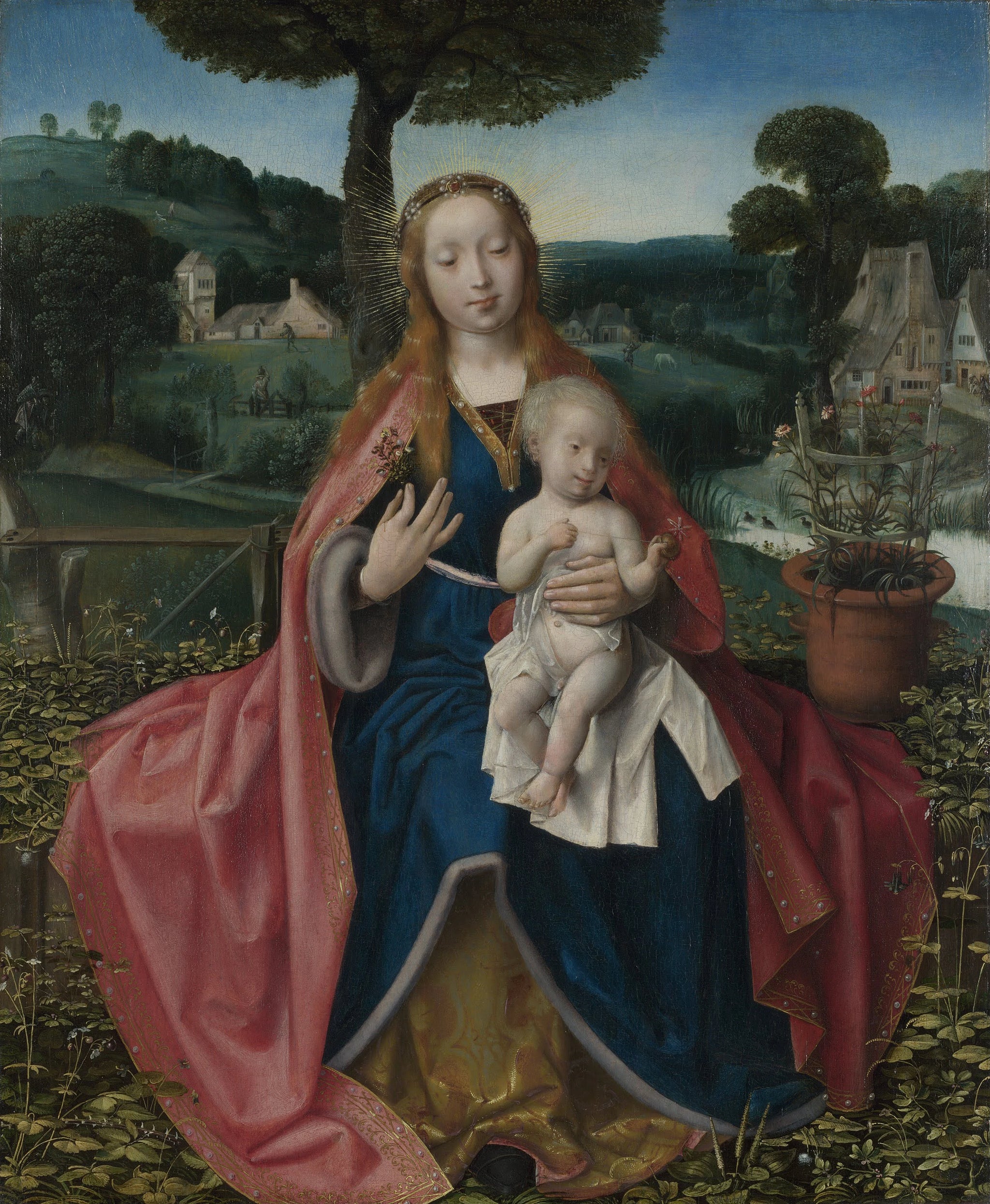 La Vierge et l'Enfant dans un paysage - Jean Provost