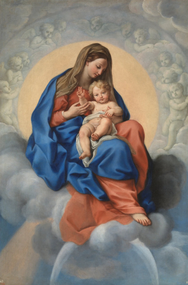 La Vierge et l'Enfant en gloire - Carlo Maratta