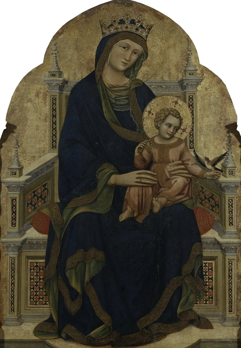 Vierge et Enfant en majesté - Guariento di Arpo image 1 copie de tableau peinte à la main