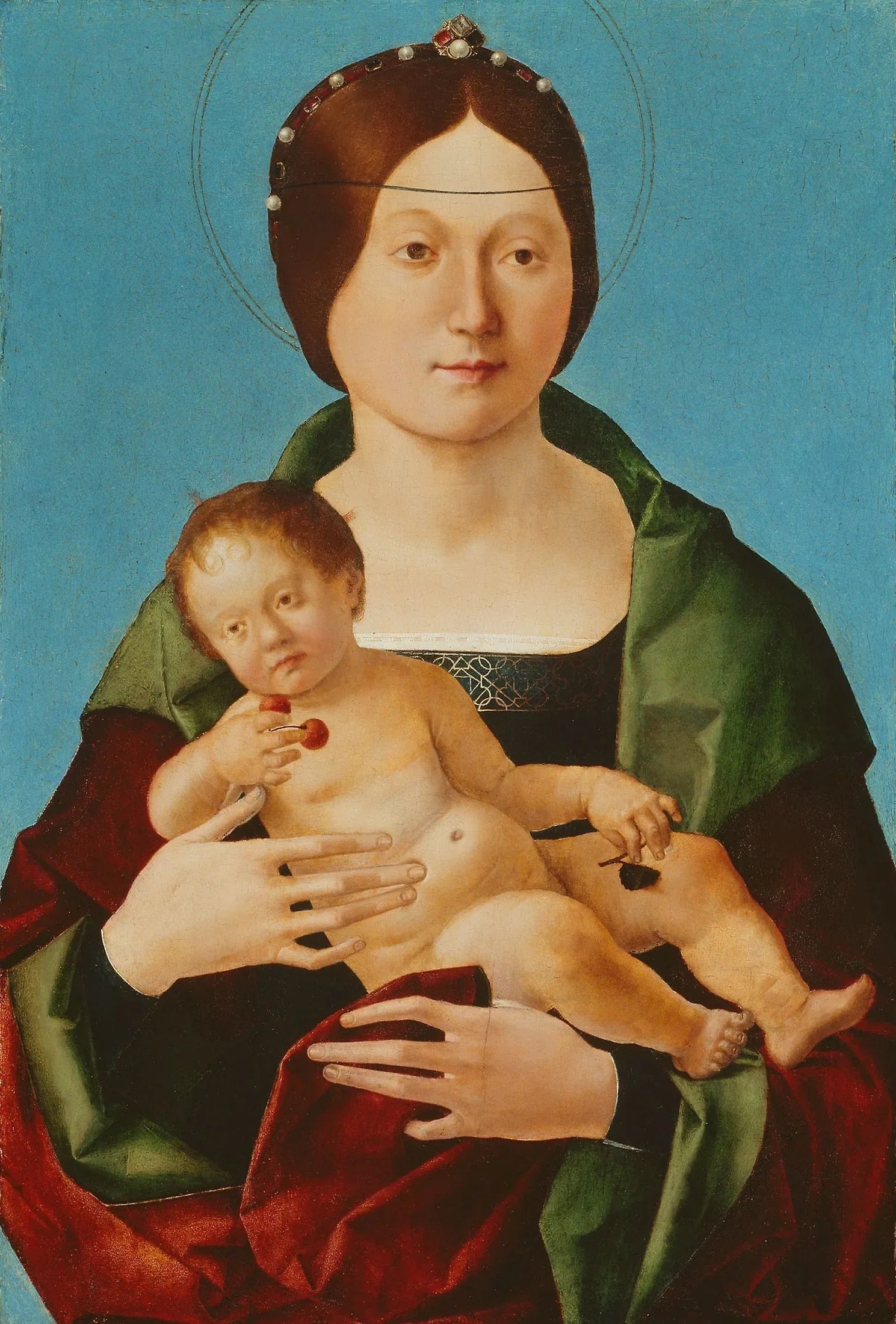 Vierge et Enfant - Ercole de’ Roberti image 1 tableau peint à l’huile sur toile