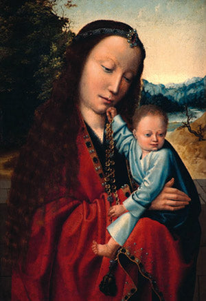 Vierge et Enfant - Gérard David image 1 copie de tableau peinte à la main