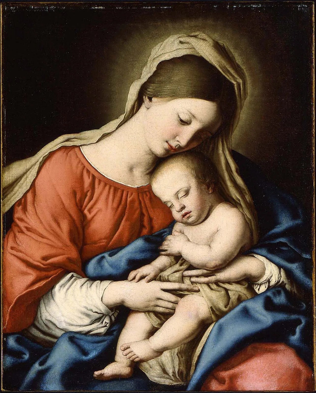 Vierge et Enfant - Giovanni Battista Salvi image 1 reproduction réalisée par Alpha Reproduction