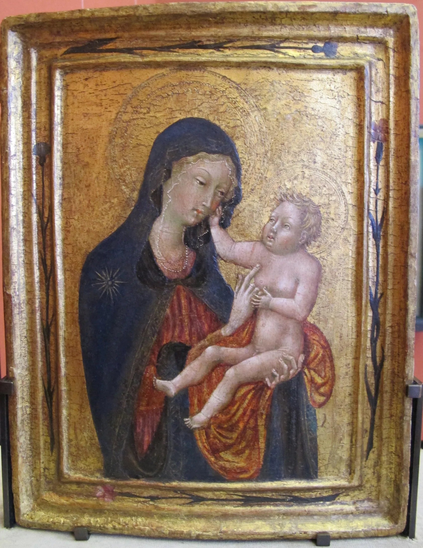 Vierge et Enfant - Giovanni di Paolo image 1 reproduction artisanale de tableau
