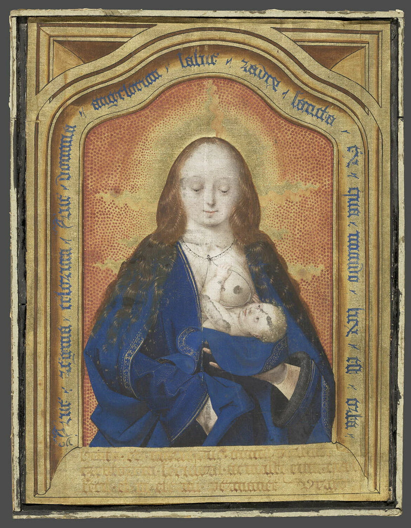 La Vierge et l'Enfant - Maître de la Madone RF 46 du Louvre