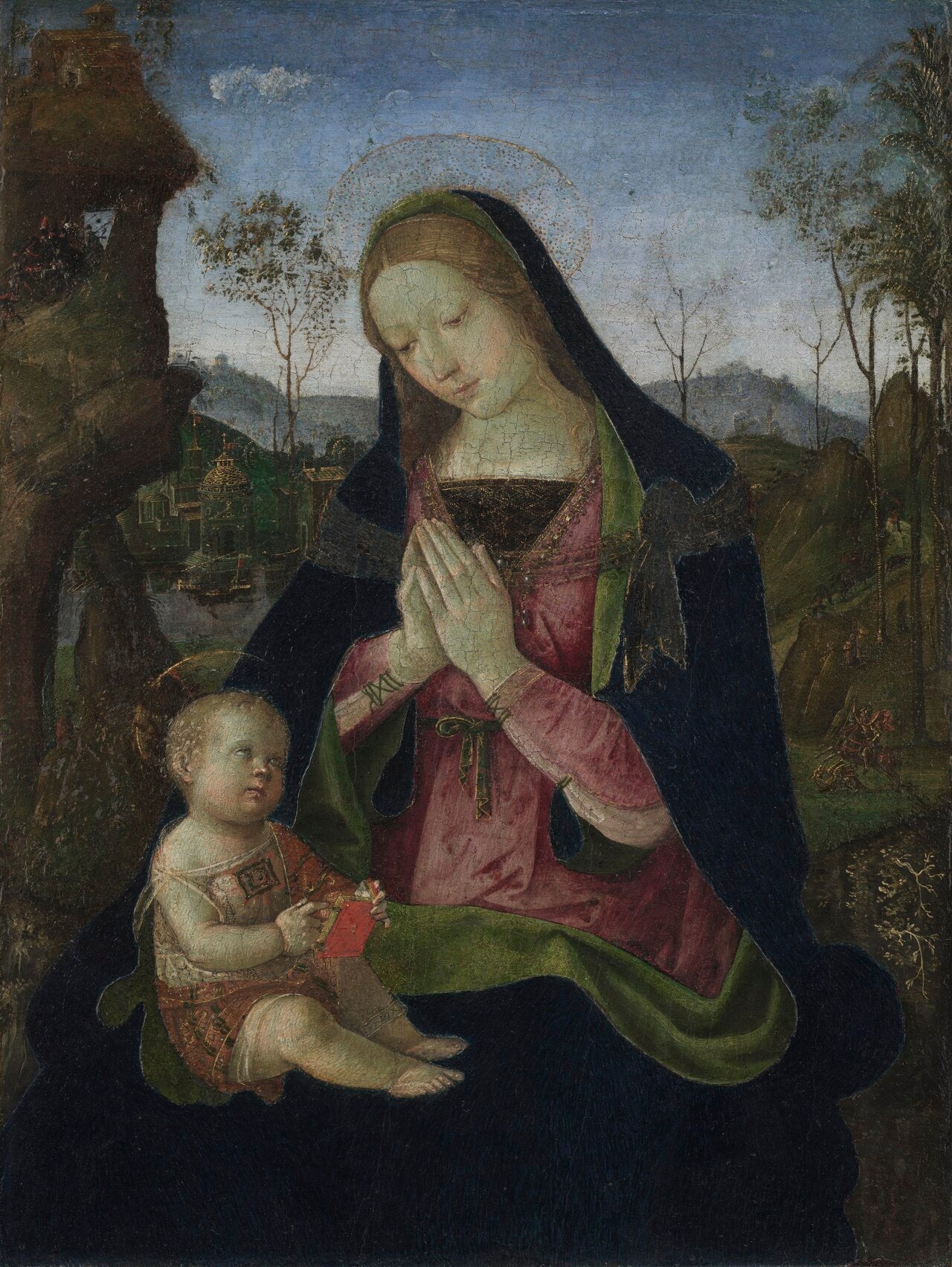 Vierge et Enfant - Pinturicchio image 1 reproduction d’œuvre d’art à l’huile
