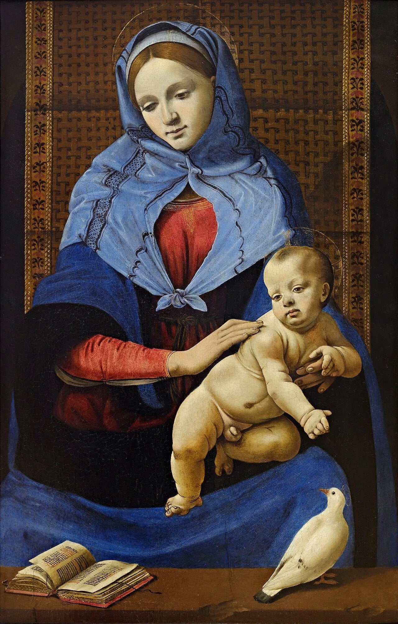 Vierge et l'Enfant à la colombe - Piero di Cosimo image 1 tableau peint à l’huile sur toile