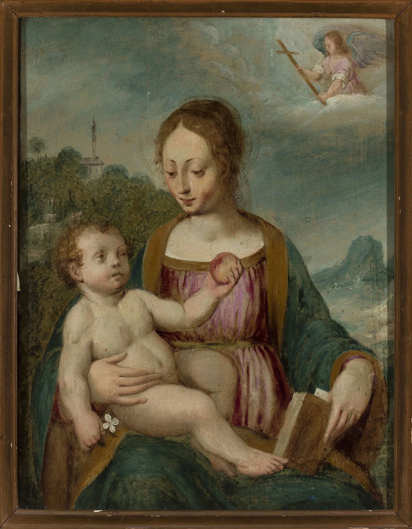 Vierge Marie avec l'Enfant Jésus - Bernardino Luini image 1 reproduction de peinture à l’huile