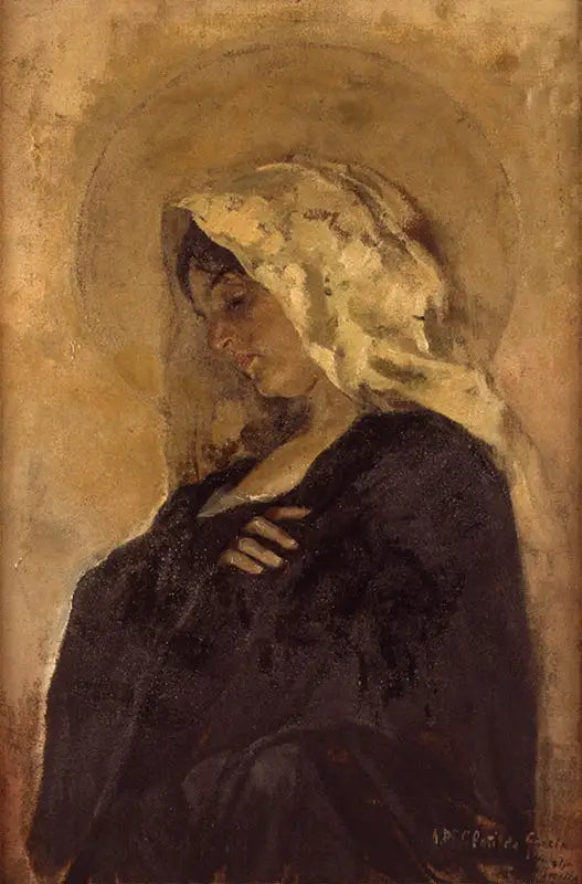 Vierge Marie - Joaquín Sorolla image 1 copie de tableau peinte à la main