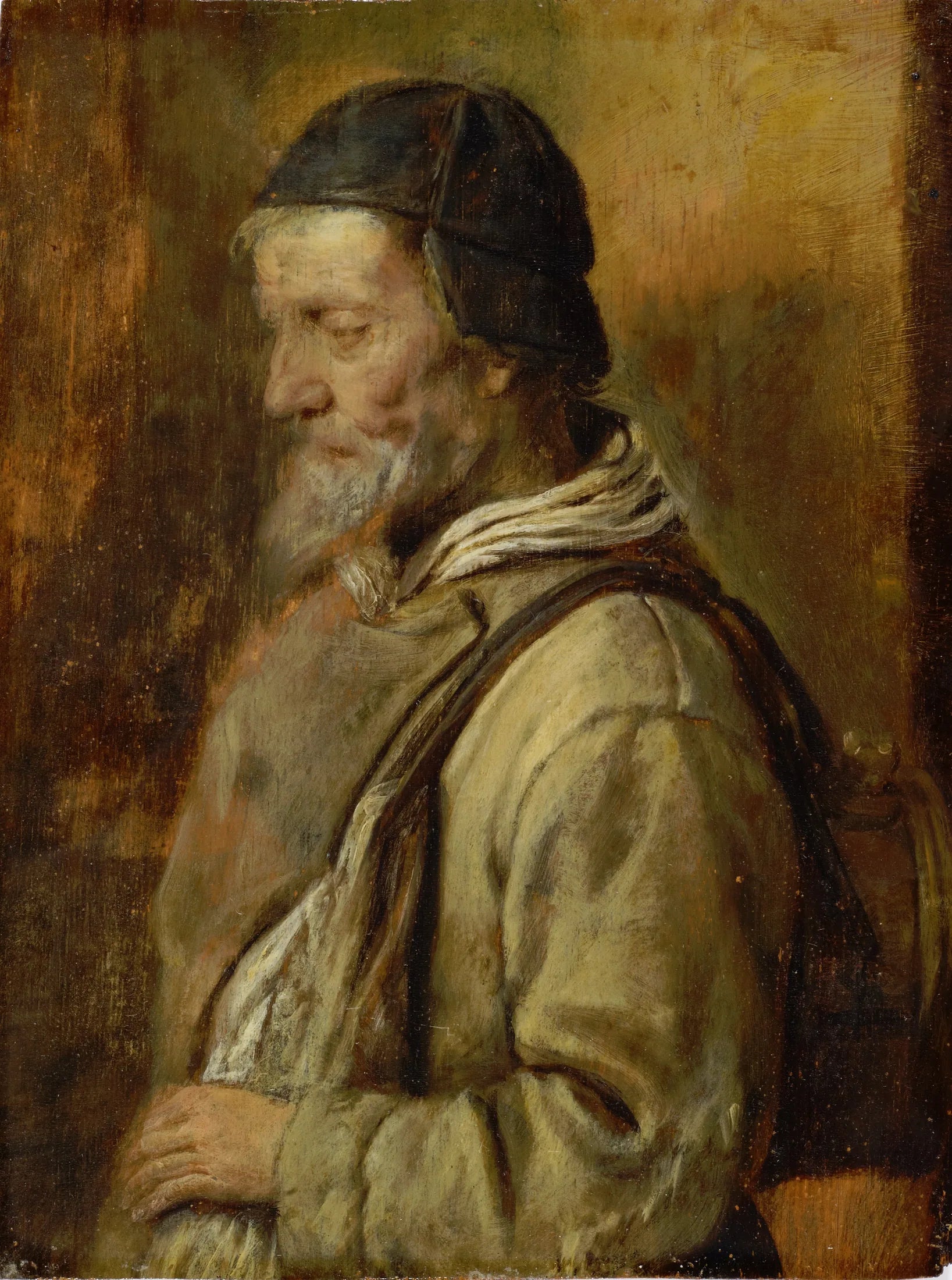 vieux artisan - Adriaen Brouwer image 1 tableau peint à l’huile sur toile