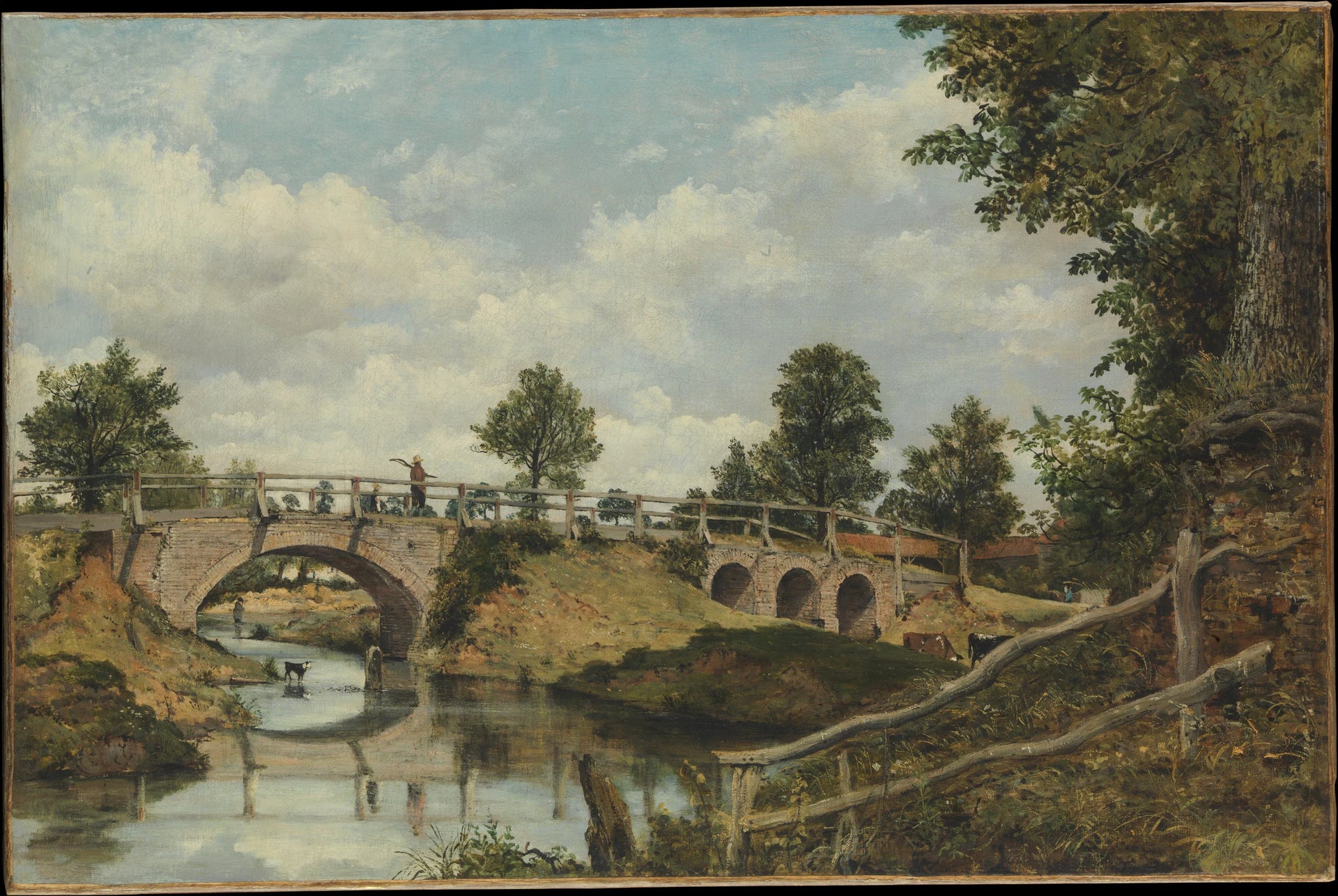 Un vieux pont à Hendon, Middlesex - Frederick Waters Watts