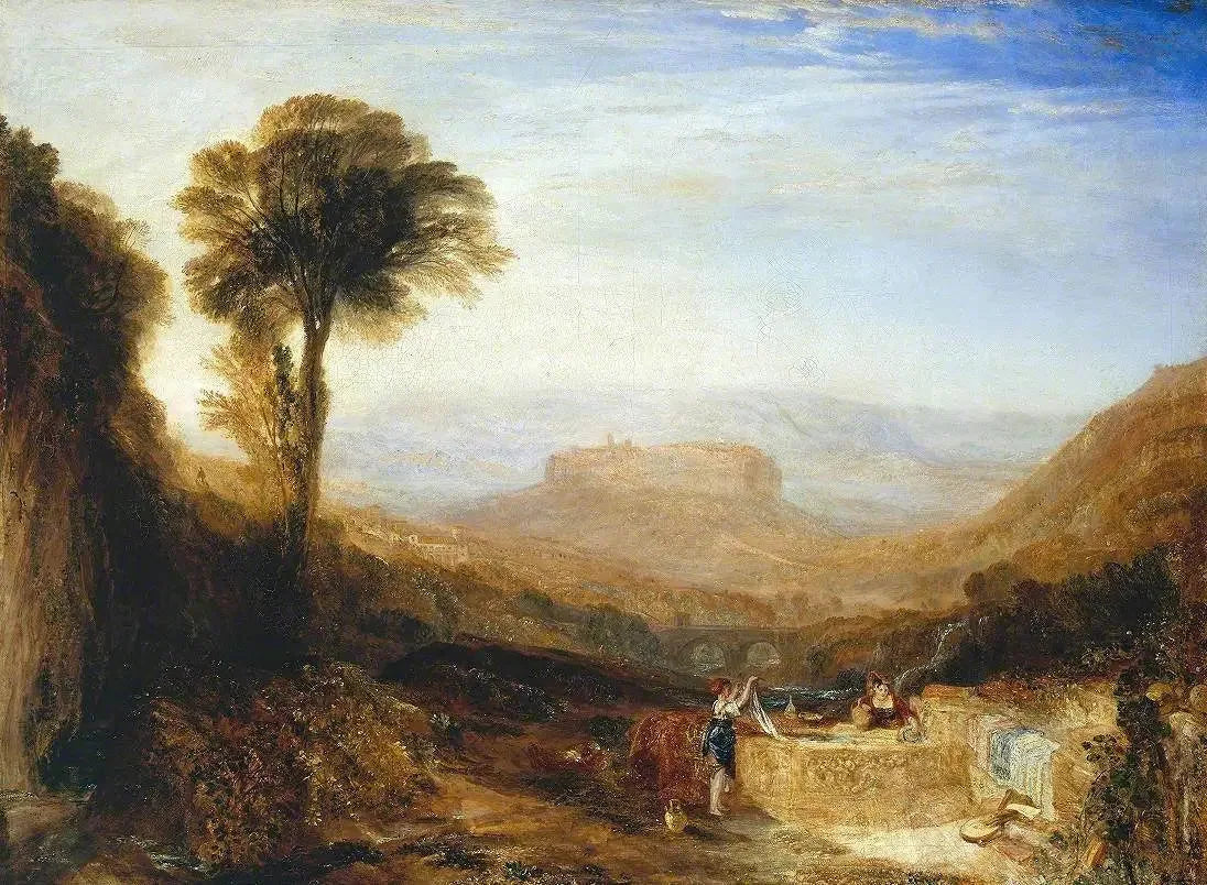 View of Orvieto, Painted in Rome - J. M. W. Turner image 1 reproduction réalisée par Alpha Reproduction